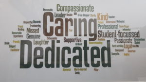 Word Cloud - positive feedback received from fellow employees
